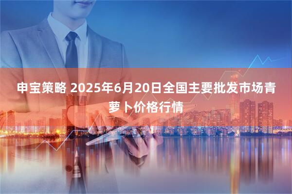 申宝策略 2025年6月20日全国主要批发市场青萝卜价格行情