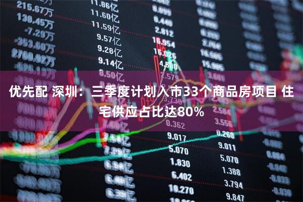 优先配 深圳：三季度计划入市33个商品房项目 住宅供应占比达80%